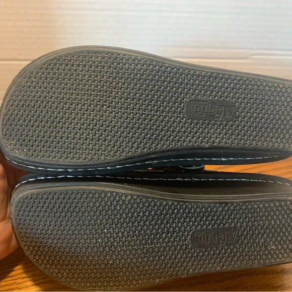 Alegria Mary Janes Bella Multi Cube colorful comfortable low wedge heel size38/8 - Picture 10 of 12